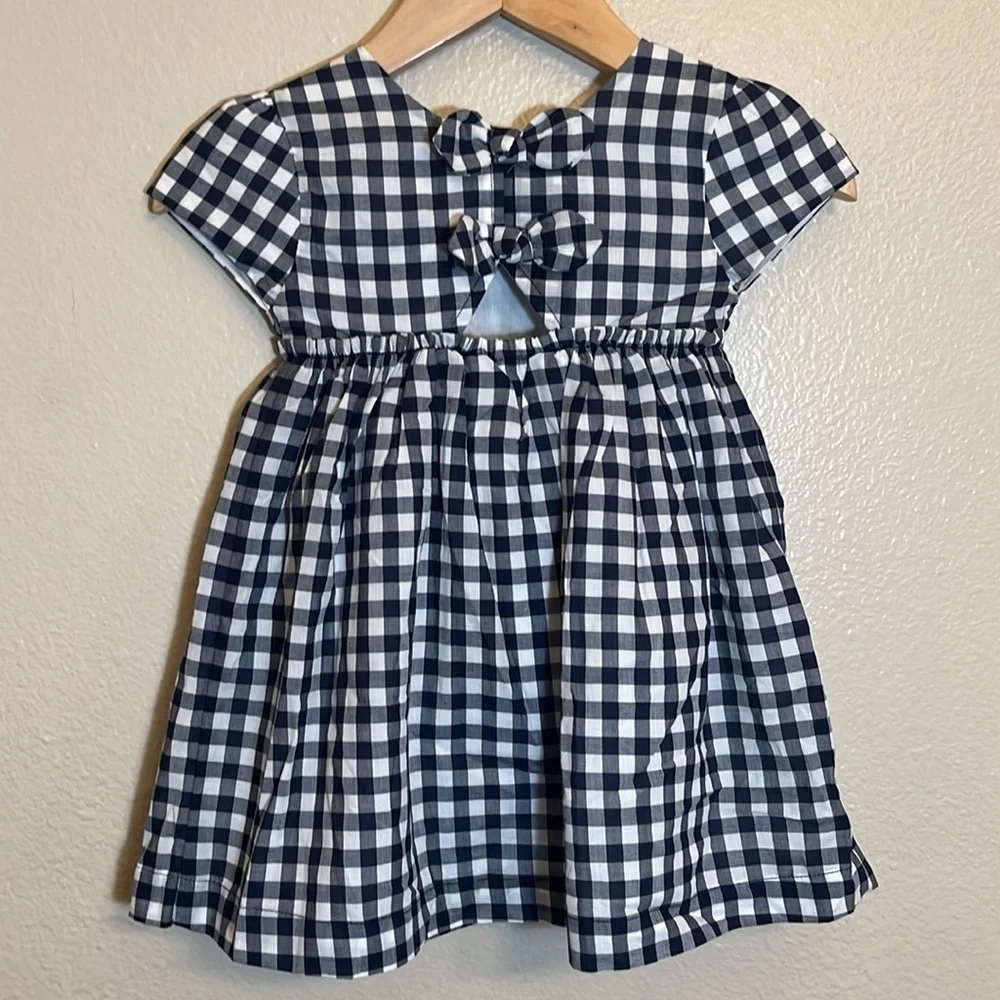 NWT Gymboree Navy Plaid Baby Dress